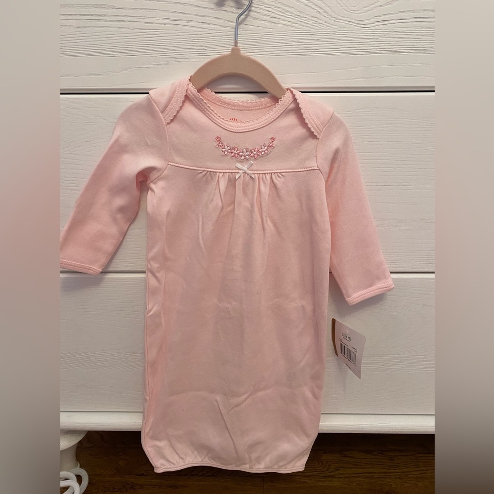 Little Me Pink Baby Gown Set